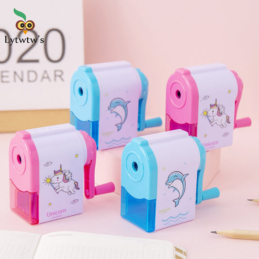 Lytwtw's Cute Unicorn & Dolphin Mechanical Pencil Sharpener  School & Office Supplies