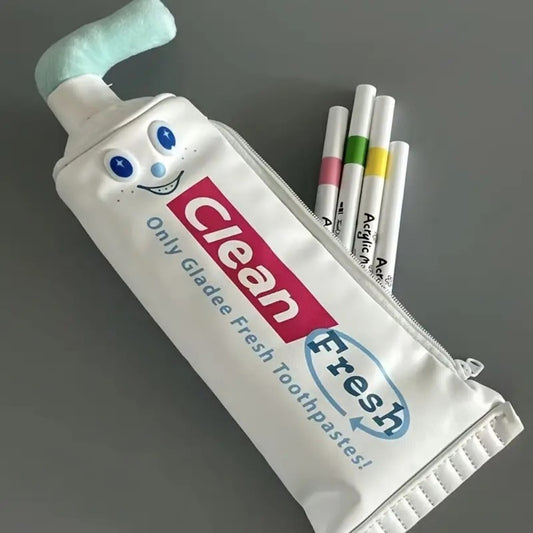 Squeeze the Fun Toothpaste Tube Pencil Pouch – Cute Collapsible Pen Case for School