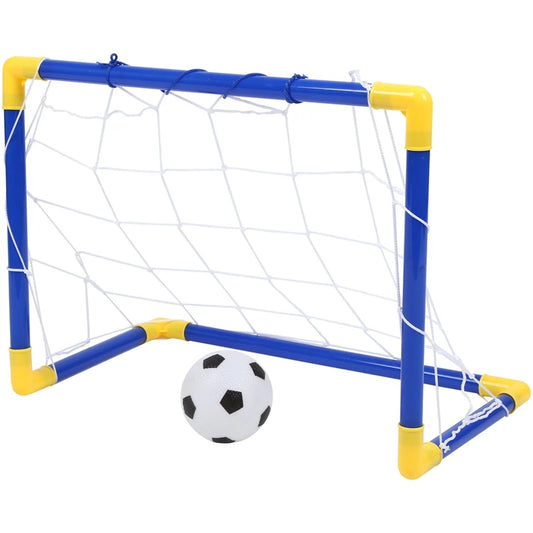 Indoor Mini Folding Soccer Goal Set with Ball, Pump & Net  Perfect for Kids’ Sports & Home Games