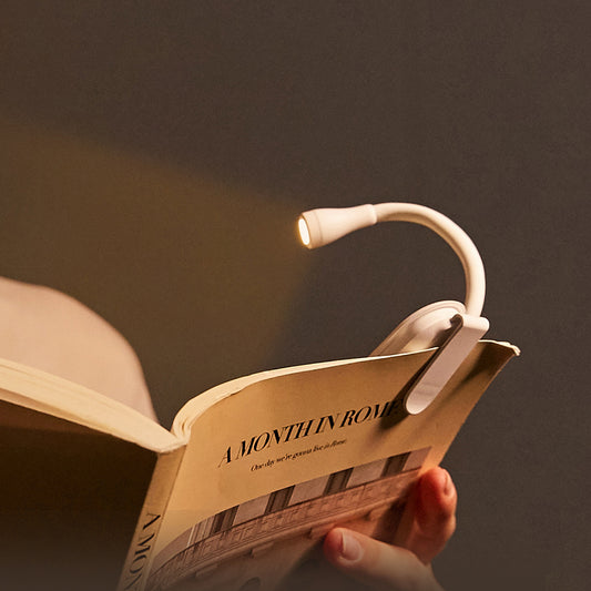 Mini LED Book Light Rechargeable Clip-On Reading Lamp with 360° Adjustable Eye Protection