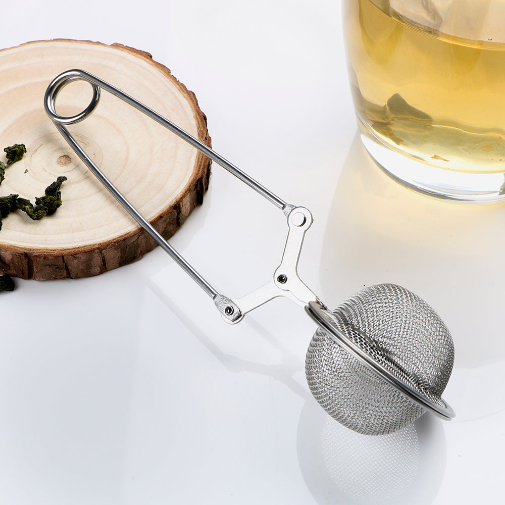Stainless Steel Tea Infuser Ball  Mesh Tea Strainer with Handle for Loose Leaf Tea & Herbs