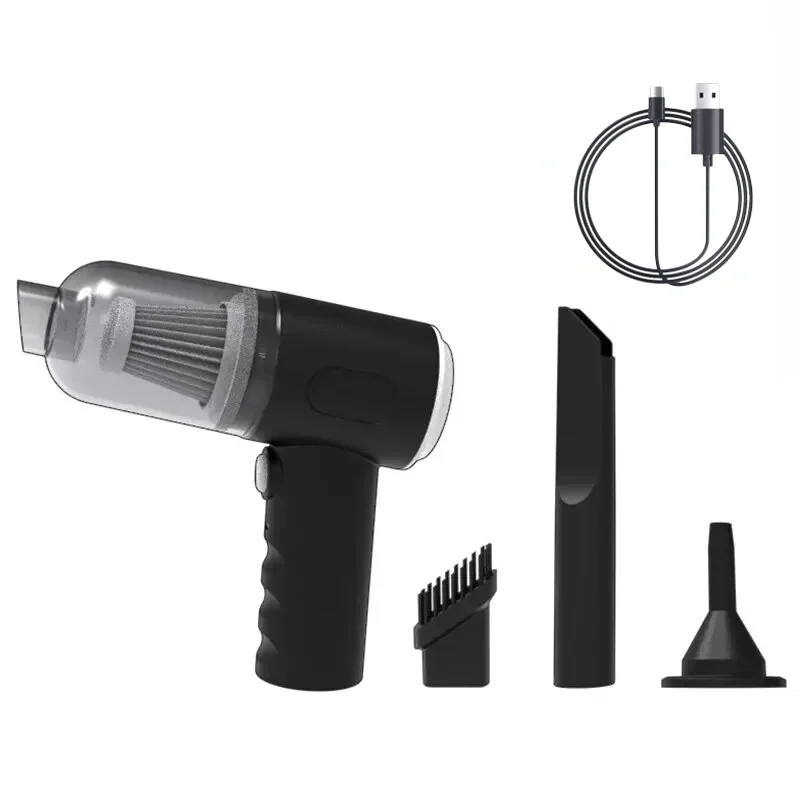 Mini Wireless Car Vacuum-Fast USB Charging Compact & Strong Suction