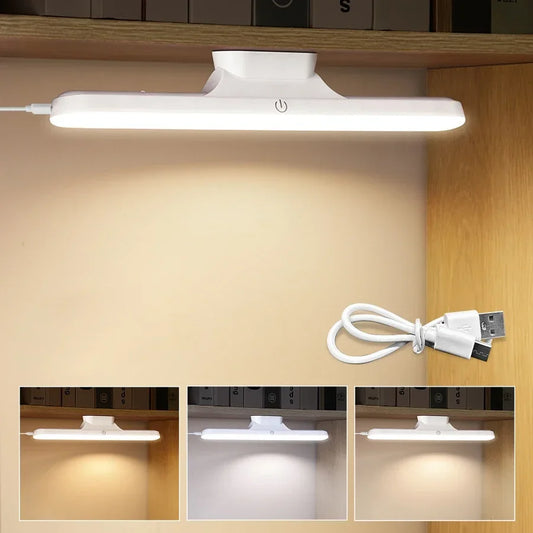 Magnetic LED Touch Night Light  USB Rechargeable Makeup & Reading Lamp for Mirror Closet & Dorm Use