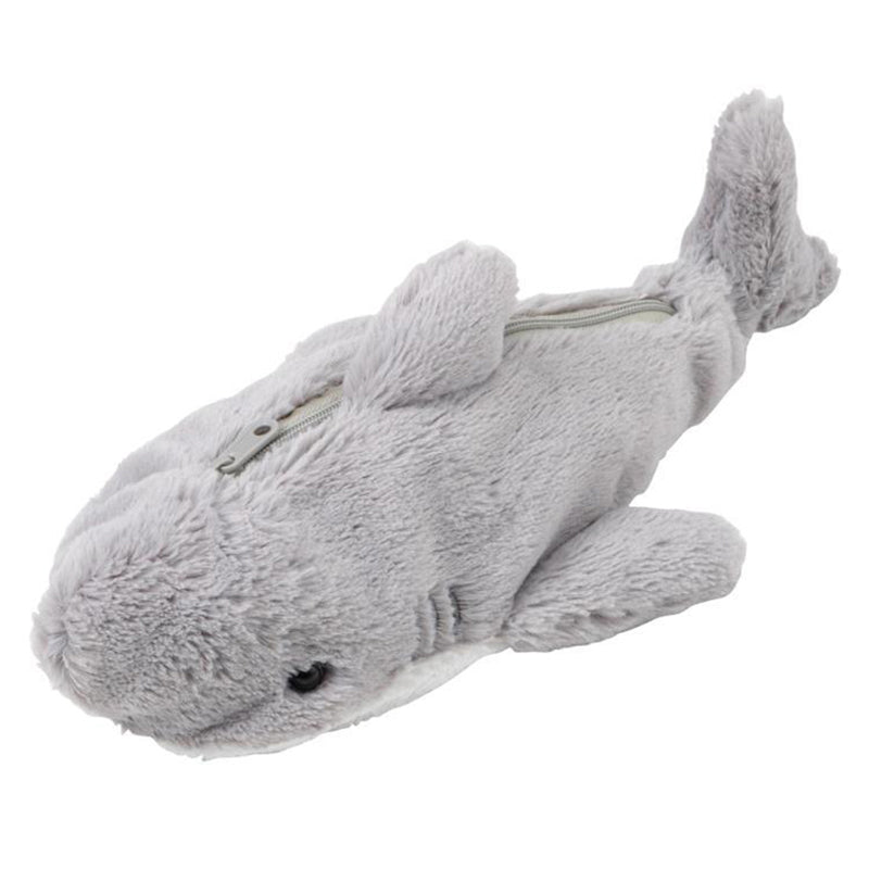 Plush Shark Pen Bag  Cute Kawaii Pencil Case for Students & School Supplies