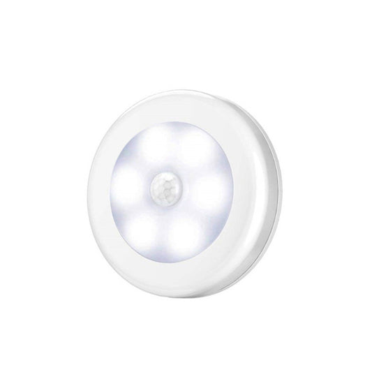 Wireless Round Motion Sensor LED Night Light – Battery Powered Lamp for Bedroom, Closet, Cabinet & Home Lighting