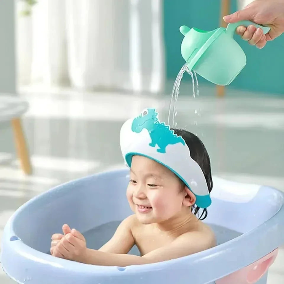 Baby Shower Cap  Adjustable Soft Shampoo Shield for Bathing & Hair Wash Protection