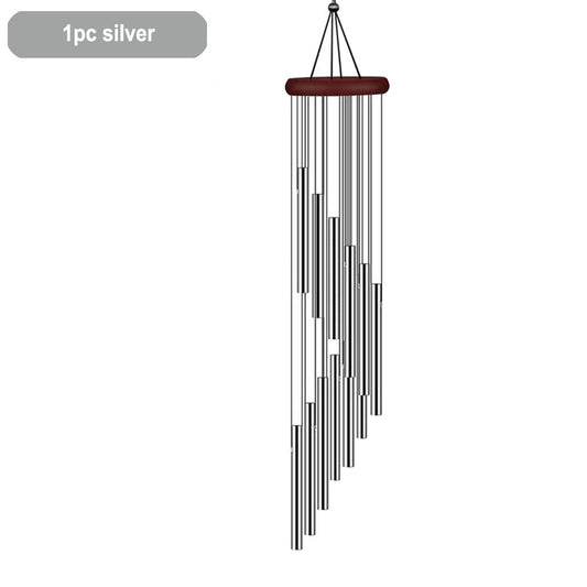 12-Tube Aluminum Wind Chimes Outdoor Garden & Balcony Hanging Decoration