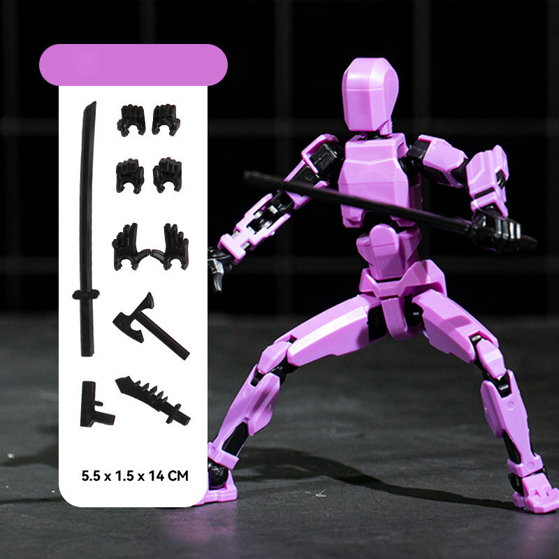 Titan 13 Articulated Robot Figure  DIY Assembled 3D Toy for Kids.