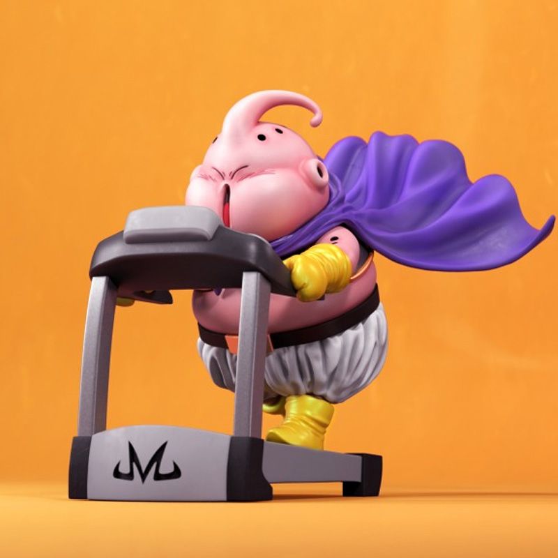 5-Piece Majin Buu Dragon Ball Action Figure Set  Cute Anime Collectible Toys for Fitness & Bodybuilding Fans