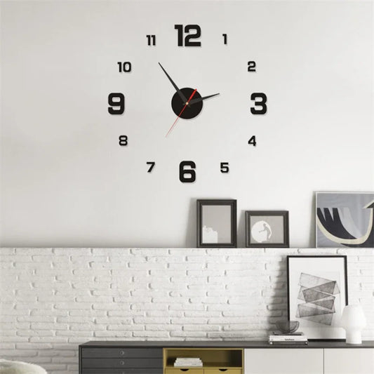 Silent Luminous Stereoscopic Wall Clock  DIY Digital Design for Home & Office