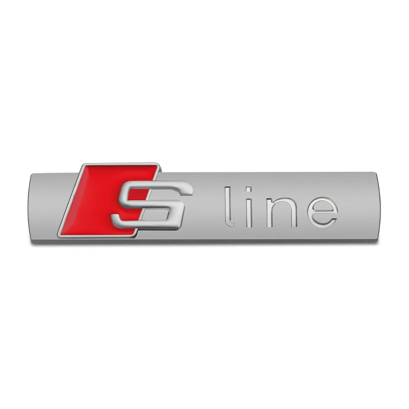 Front Hood Grille Emblem Badge for Audi S-Line  A1 A3 A4 A5 A6 A8 S1-S6 Models