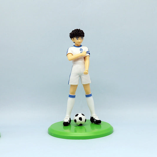 18cm Captain Tsubasa Anime Action Figure  Ozora Tsubasa, Hyuuga Kojirou & Wakabayashi Genzou Collectible Model Toy