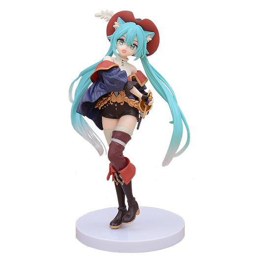 Hatsune Miku Fairy Tale Wonderland Figure Puss in Boots Anime Collectible Model Toy Gift