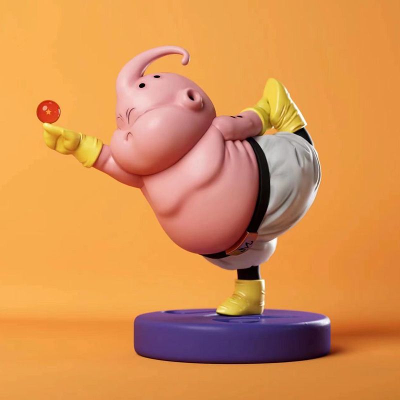 5-Piece Majin Buu Dragon Ball Action Figure Set  Cute Anime Collectible Toys for Fitness & Bodybuilding Fans