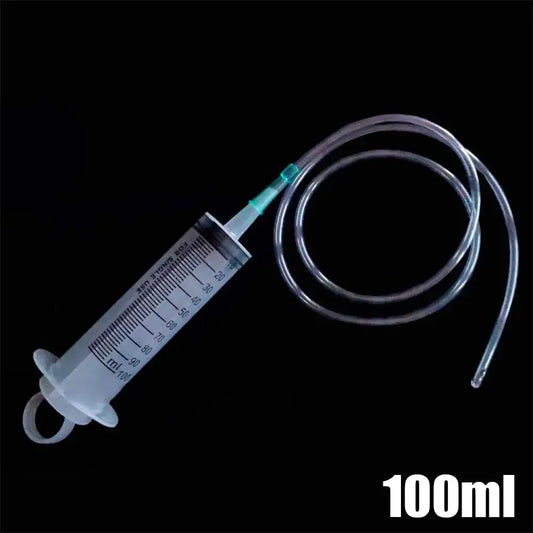 100ml–550ml Large Capacity Reusable Syringe with 1m Tube  For Liquid Feeding, Glue Filling, Enema & Pet Care
