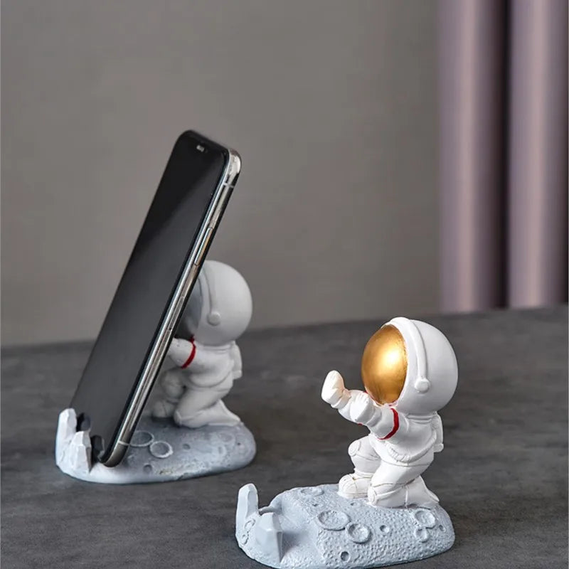 Nordic Astronaut Phone Stand  Cute Spaceman Desk Holder & Unique Gift