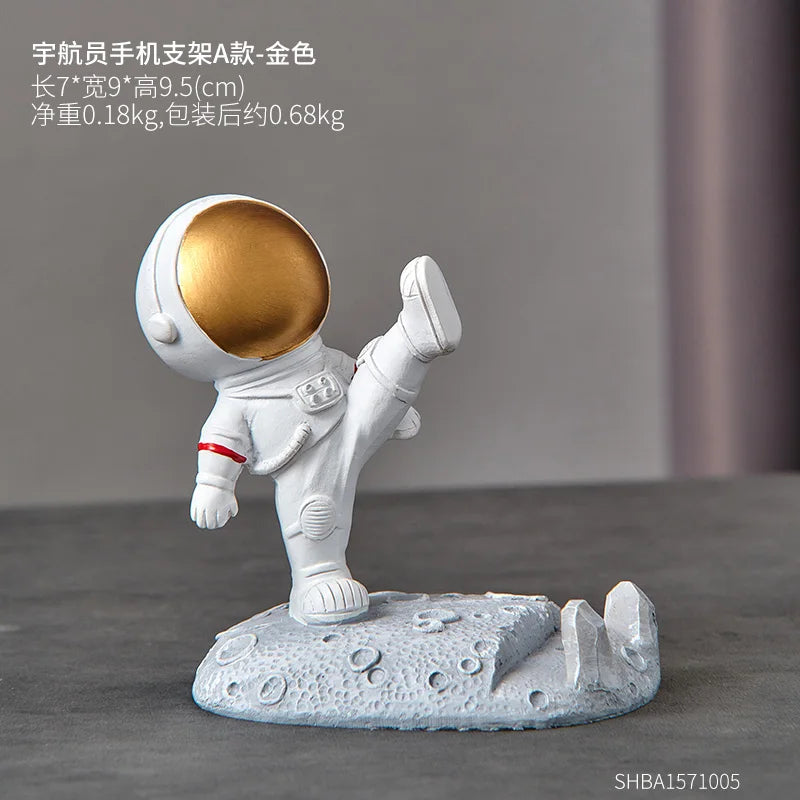 Nordic Astronaut Phone Stand  Cute Spaceman Desk Holder & Unique Gift