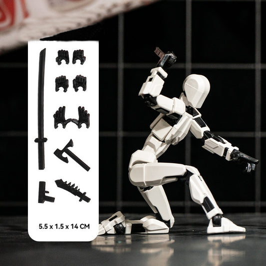 Titan 13 Articulated Robot Figure  DIY Assembled 3D Toy for Kids.