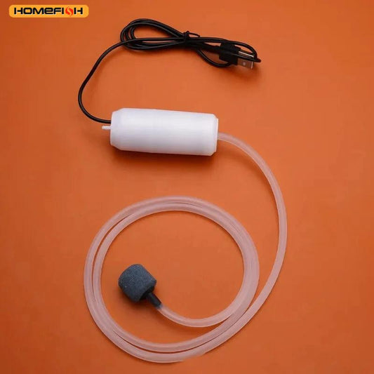 Portable Silent USB Oxygen Pump Mini Rechargeable Air Pump for Fish Tanks & Aquariums