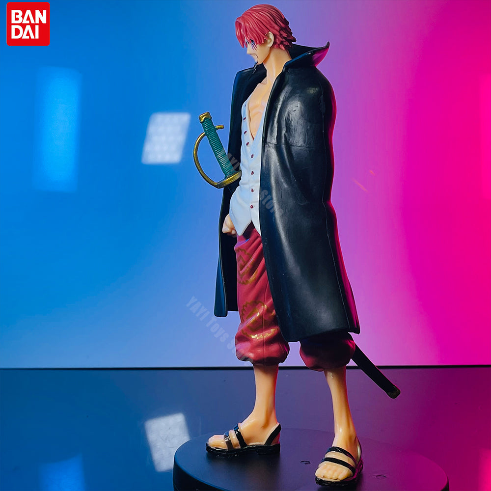 18cm Shanks One Piece Action Figure  Red Hair Anime PVC Model Toy for Kids & Collectors