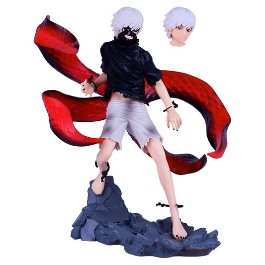 Tokyo Ghoul Kaneki Ken Centipede Mask Action Figure Face-Changeable Anime Collectible Ornament