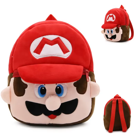 Super Mario Bros & Pokemon Pikachu Backpack  Cute Soft Anime School Bag for Kids  Birthday Gift for Boys & Girls