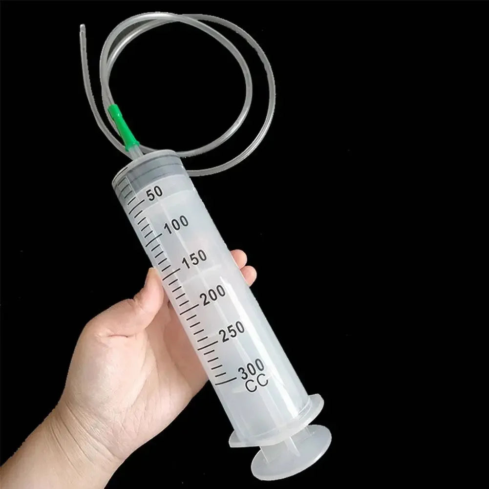 100ml–550ml Large Capacity Reusable Syringe with 1m Tube  For Liquid Feeding, Glue Filling, Enema & Pet Care
