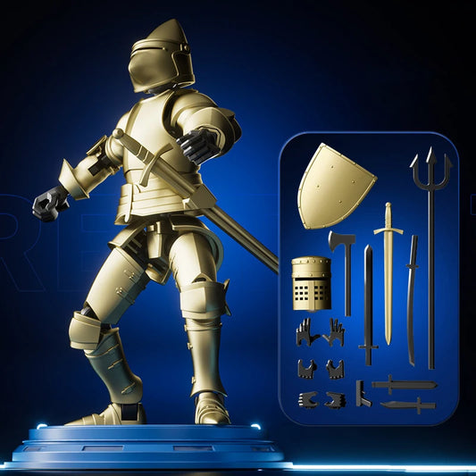 Paladin Knight 3D Action Figure 13 Joint Movable Shapeshift Robot Toy for Kids