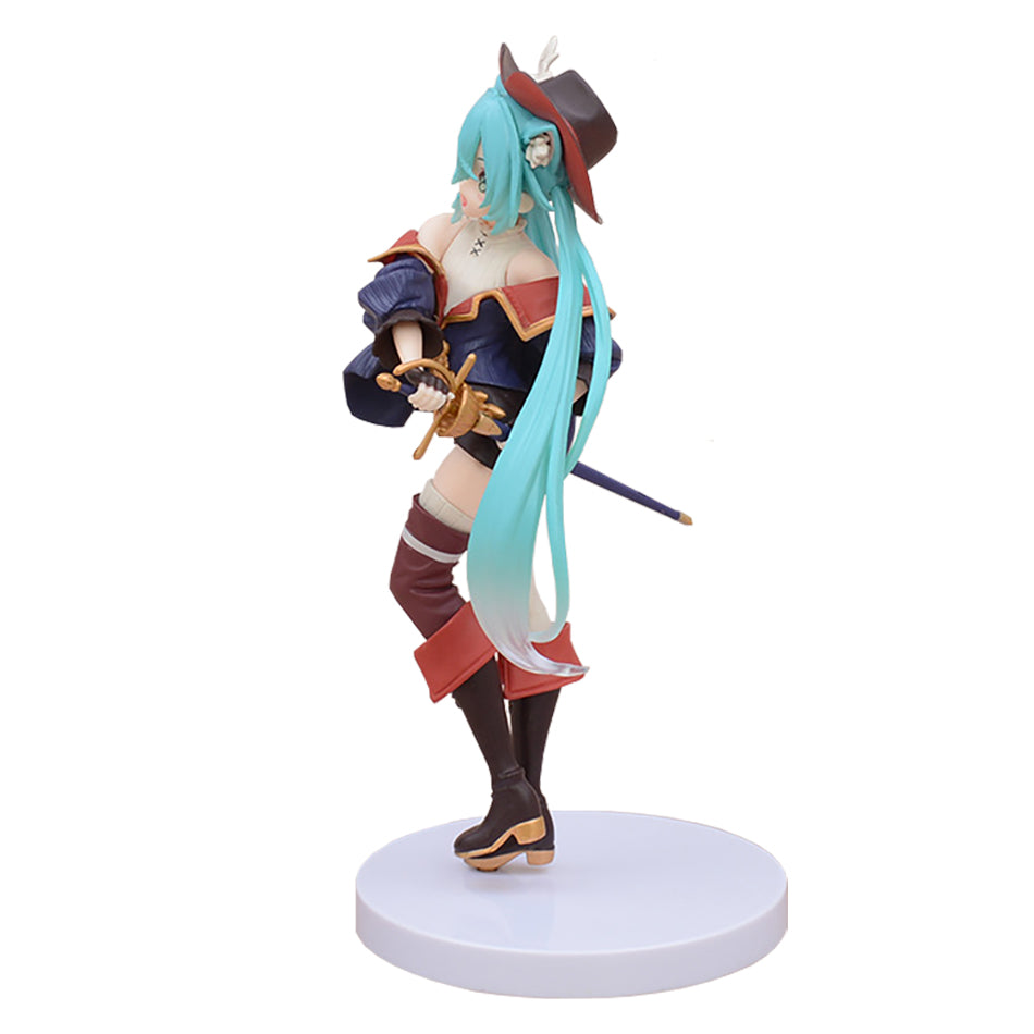 Hatsune Miku Fairy Tale Wonderland Figure Puss in Boots Anime Collectible Model Toy Gift