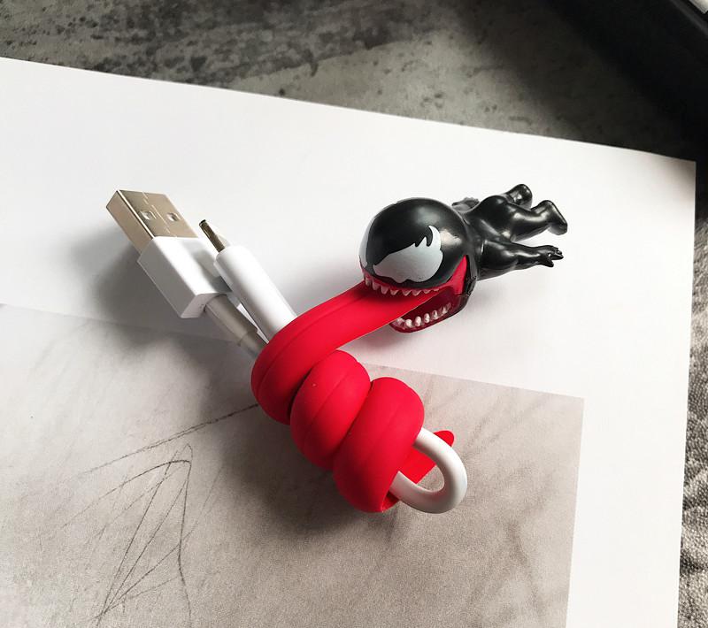 Venom USB Cable Protector & Wire Data Line Holder  Action Figure Toy Accessory