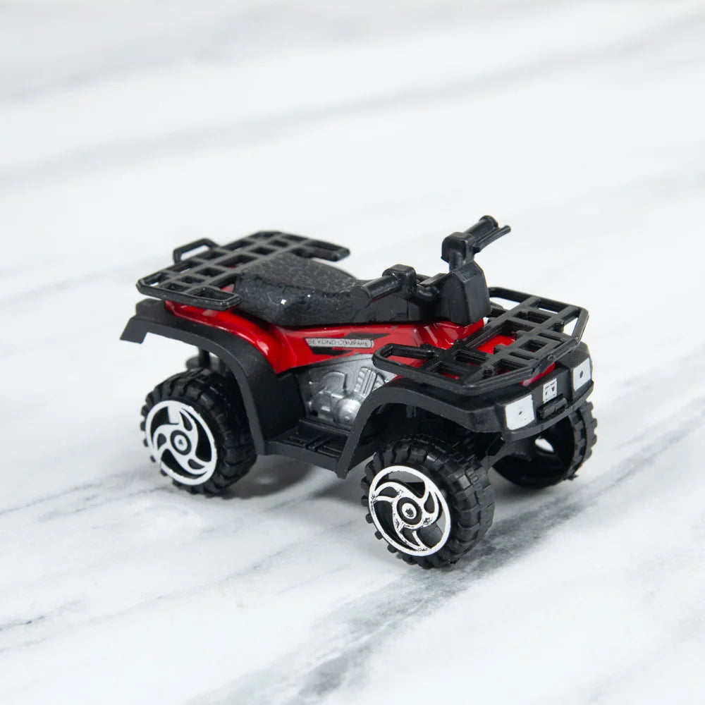 Mini Kids Toy Car Model Plastic Diecast Simulation Motorcycle & Utility Vehicle for Boys’ Gifts