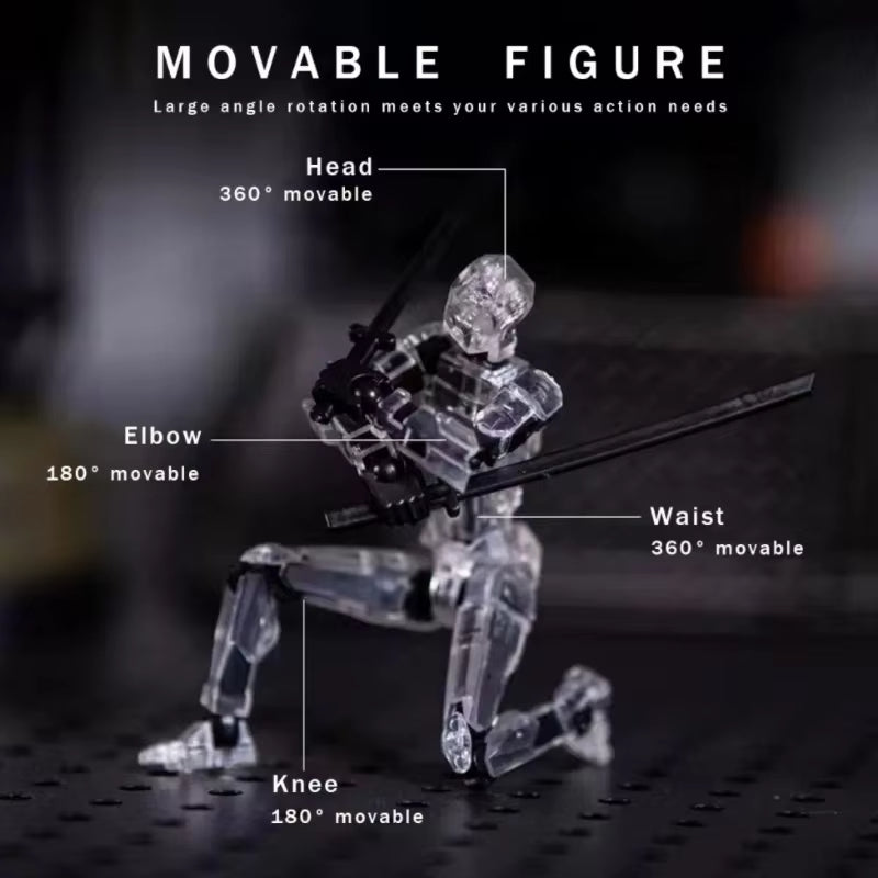 Titan 13 Articulated Robot Figure  DIY Assembled 3D Toy for Kids.