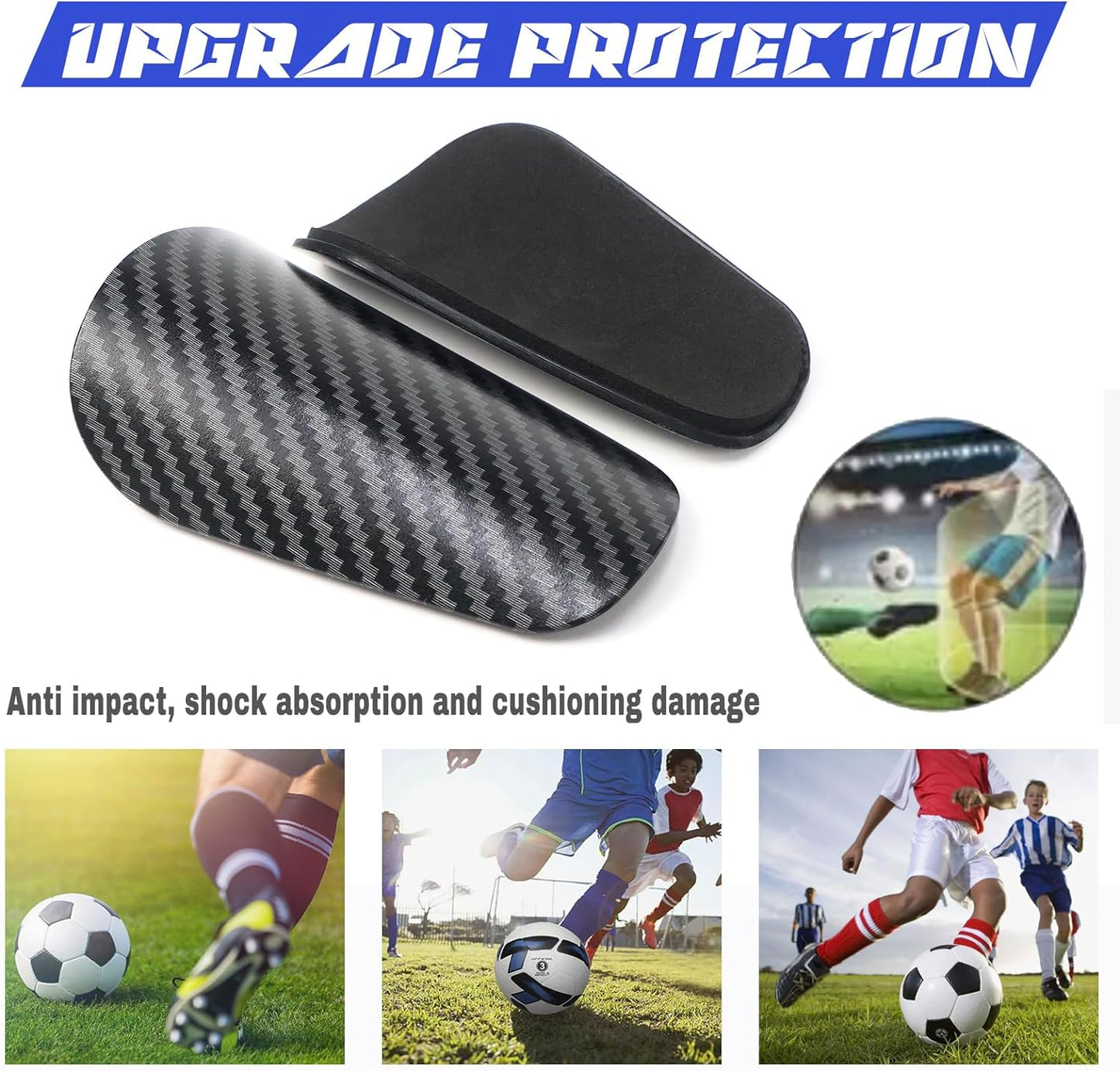 Loogdeel Mini Soccer Shin Guards  Extra Small Protective Gear for Kids, Youth & Adults