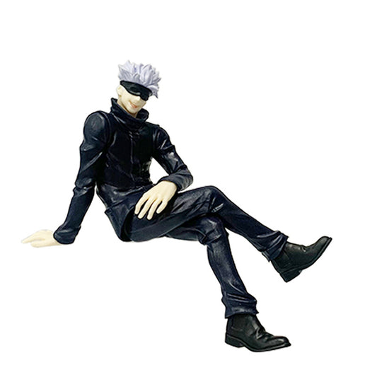 11cm & 14cm Sitting Satoru Gojo Figure with Chair  Jujutsu Kaisen Anime Collectible Toy