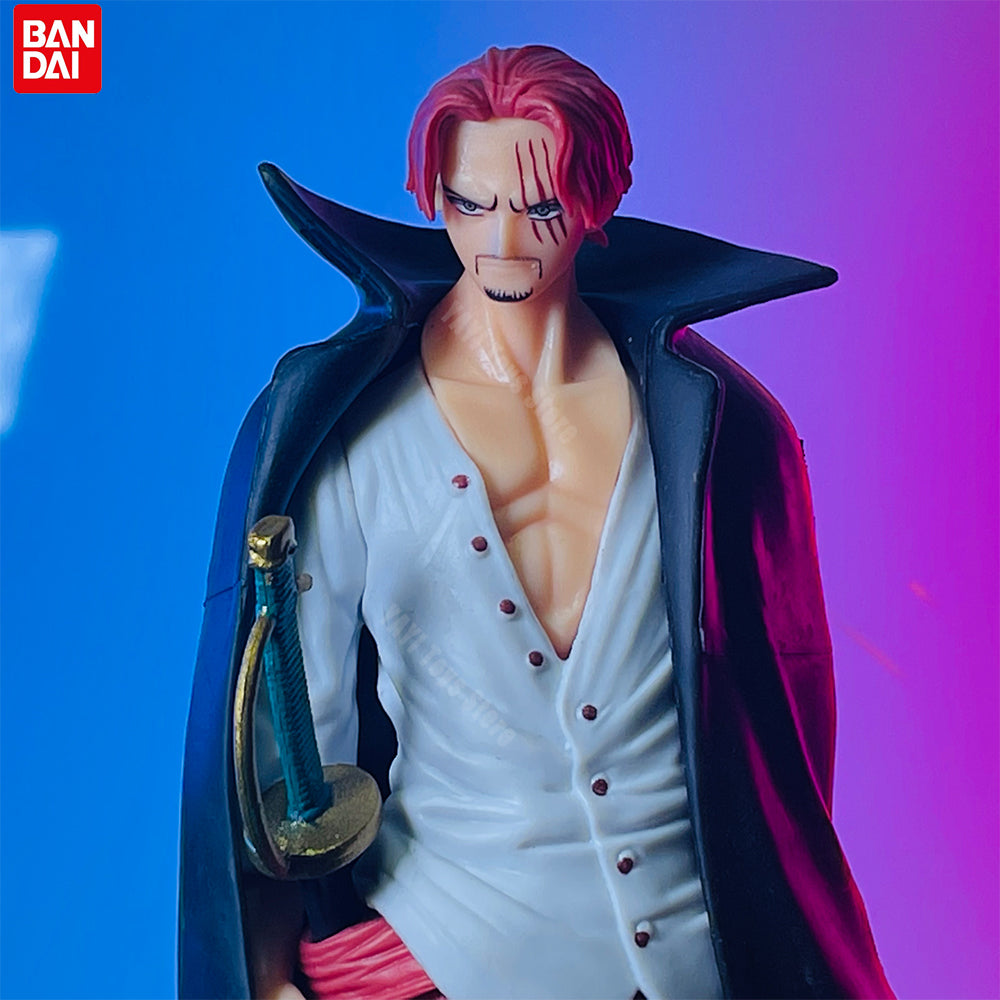 18cm Shanks One Piece Action Figure  Red Hair Anime PVC Model Toy for Kids & Collectors