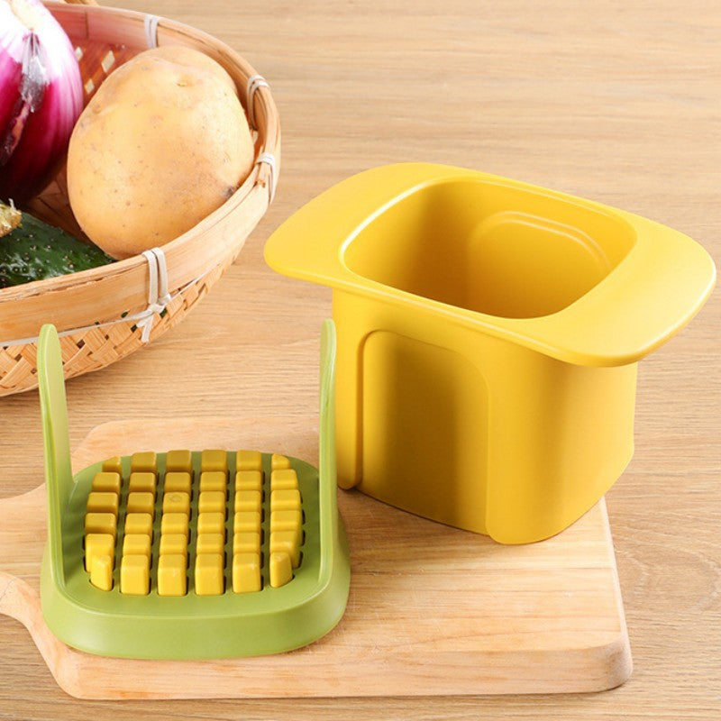 Multifunctional Vegetable Slicer & Dicer  Cucumber, Potato, Onion Chopper with Hand Press
