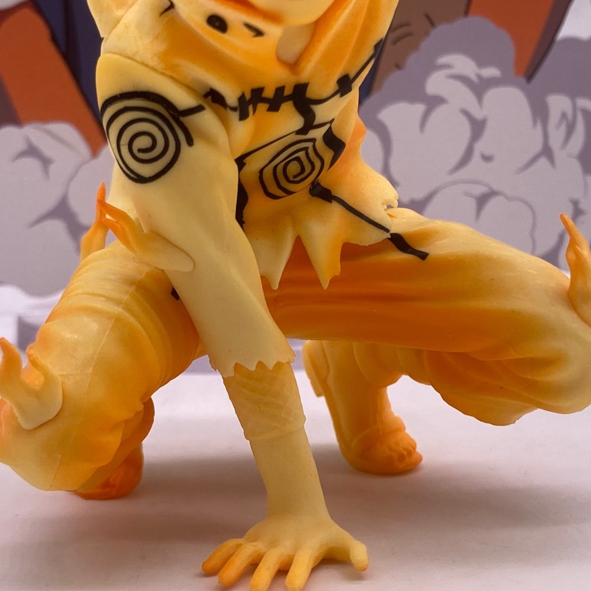 Naruto Uzumaki Six Paths Chakra Mode Gold PVC Figure  10cm Anime Battle Statue Collectible Toy