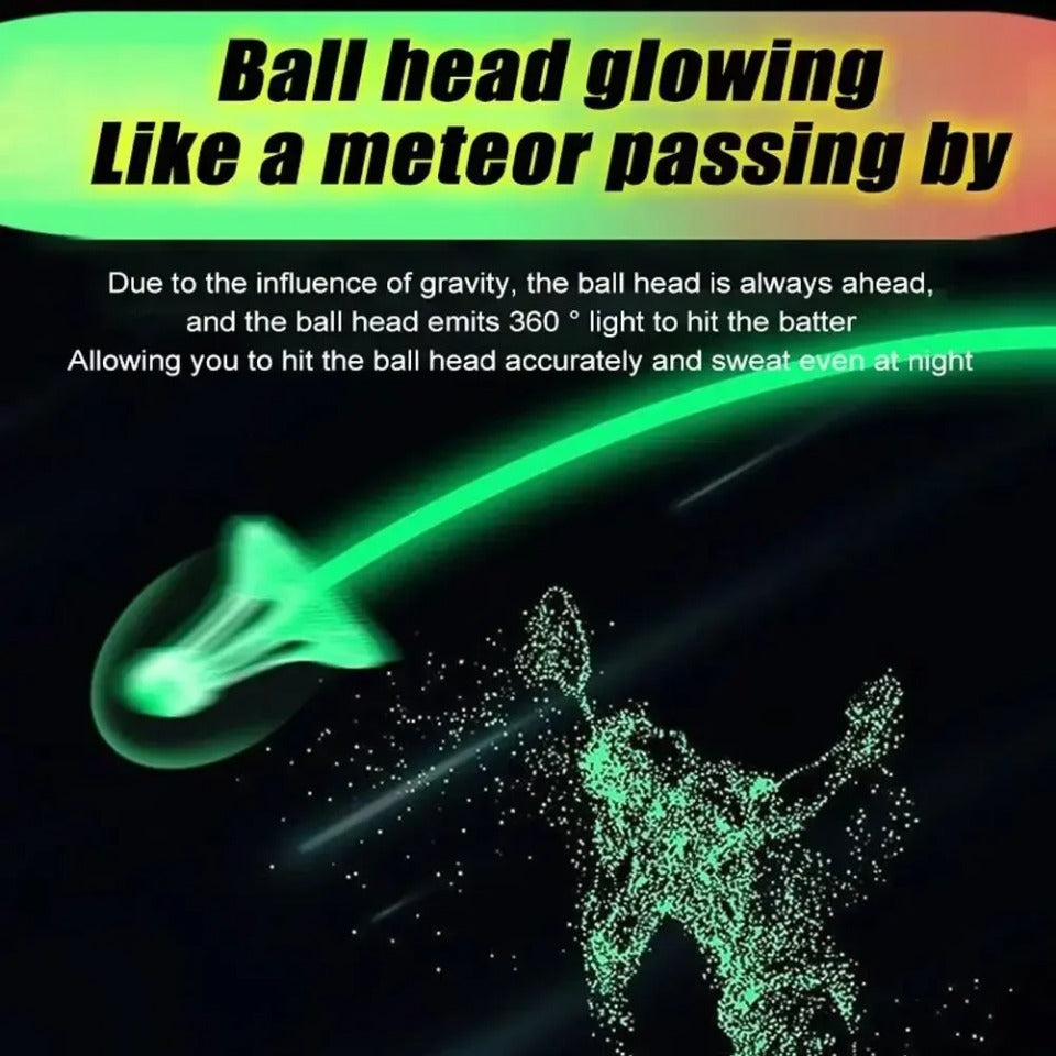Glow-in-the-Dark Windproof Badminton Shuttlecock Night Training & Outdoor Play