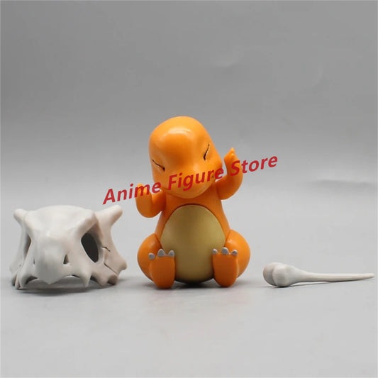 Pokemon Charmander & Cubone 9cm Action Figure Model Statue – Collector’s Desktop Decoration & Birthday Gift