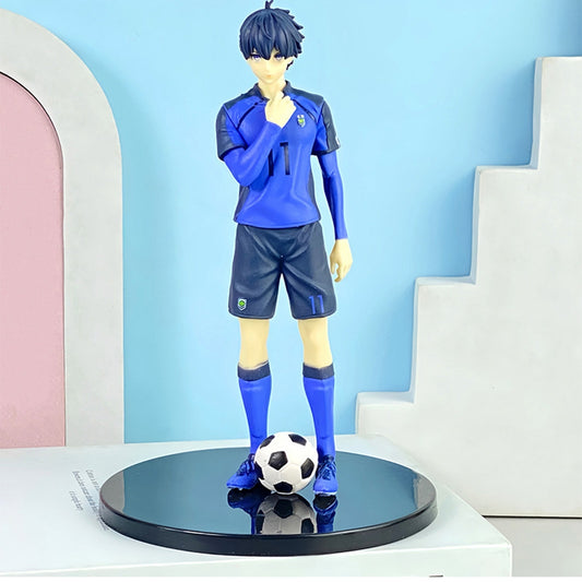 17cm Blue Lock Forward Isagi Yoichi Action Figure  Japanese Football Anime PVC Collectible Toy