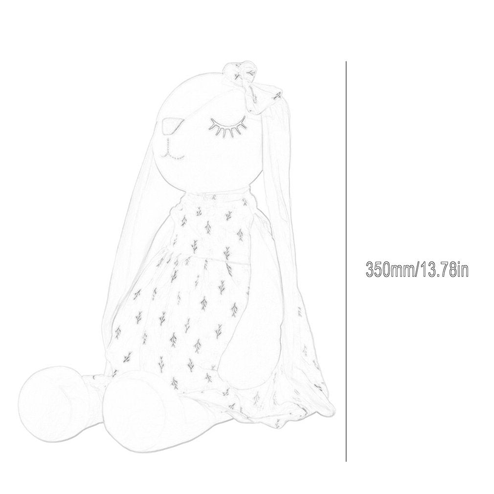 35cm Cute Bunny Plush  Soothing Sleeping Rabbit Doll for Kids