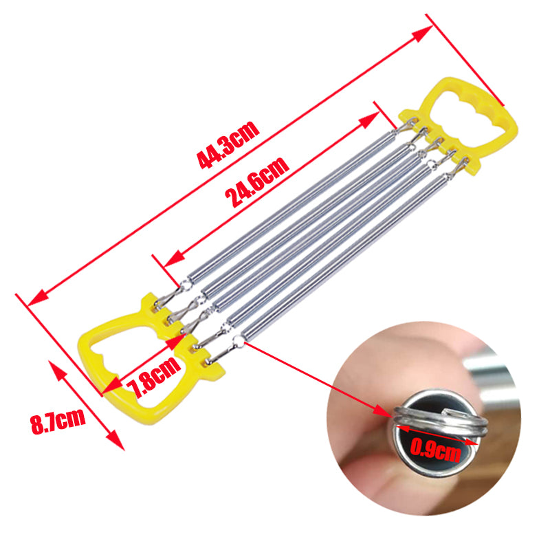 Kids Indoor Spring Chest Developer  Adjustable Muscle Strengthener with 5 Resistance Bands