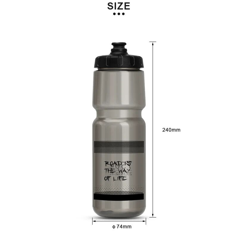 RIDERACE 750ML Bicycle Water Bottle  PP5 Plastic Sports Squeeze Mug for Cycling, Running & Climbing