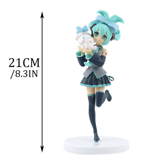 21CM Hatsune Miku x Cinnamoroll Figure – Cute Anime Collectible Model & Kawaii Gift