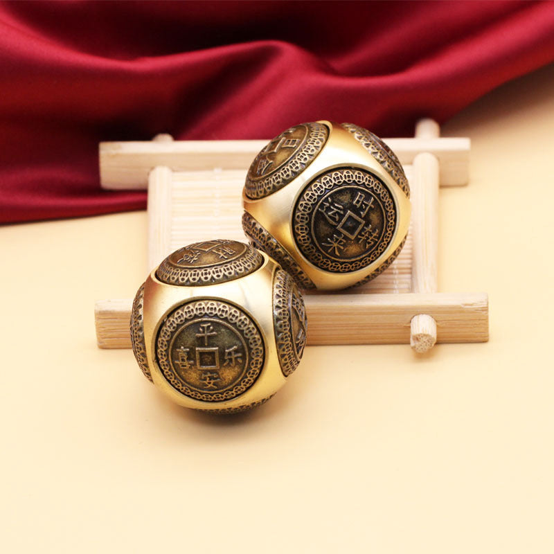 Six-Faced Four Blessing Luck Money Fidget Spinner  Adult Antistress Toy & Decorative Gift