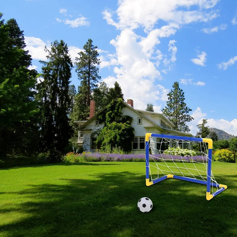 Indoor Mini Folding Soccer Goal Set with Ball, Pump & Net  Perfect for Kids’ Sports & Home Games