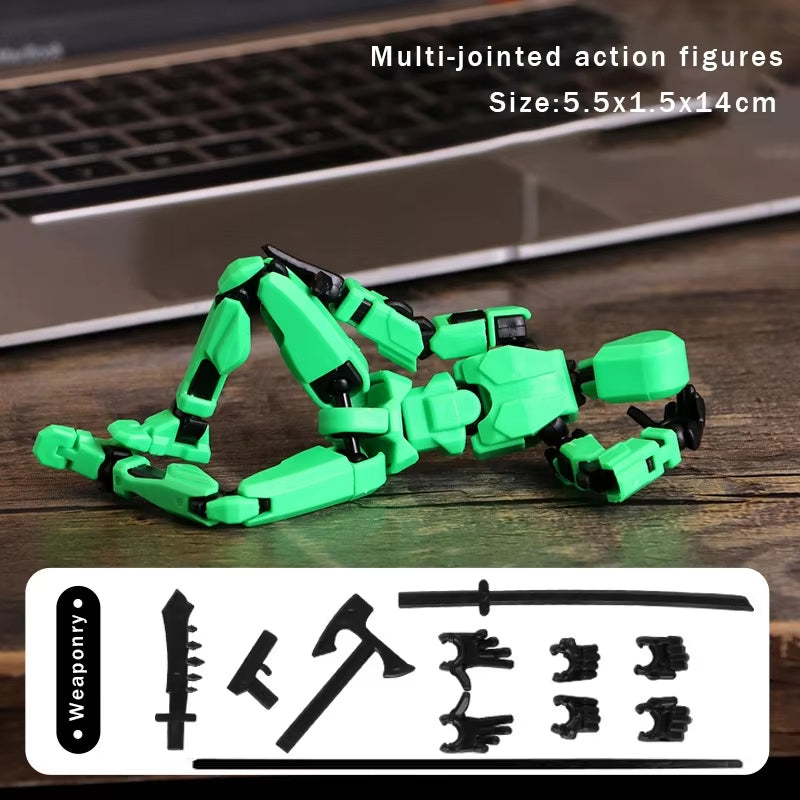 Titan 13 Articulated Robot Figure  DIY Assembled 3D Toy for Kids.
