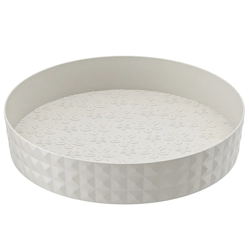 1Pc 360° Rotating Kitchen Spice Rack Non-Slip Cabinet & Cosmetic Storage Organizer