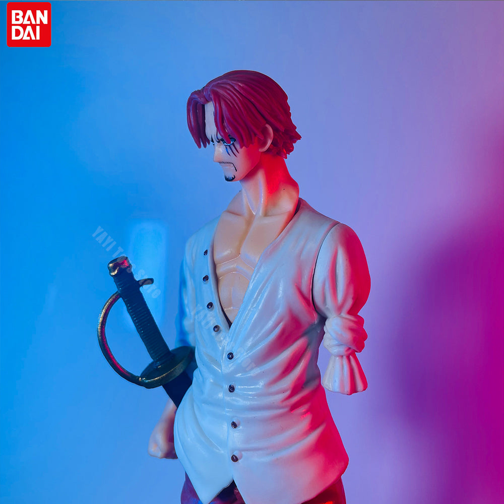 18cm Shanks One Piece Action Figure  Red Hair Anime PVC Model Toy for Kids & Collectors