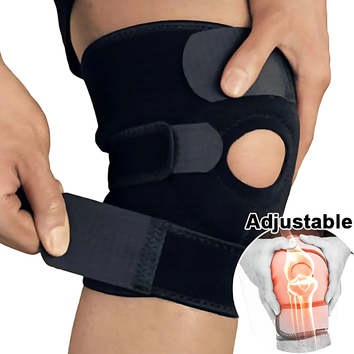 Knee Support Brace  Patella Stabilizer for Pain Relief, Meniscus & Ligament Protection